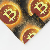 black and orange Bitcoin enthusiast  Fleece Deken (Hoek)