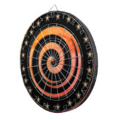 Black and Orange Regulation Dart Board Dartbord (Voorkant Rechts)