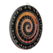Black and Orange Regulation Dart Board Dartbord (Voorkant Links)