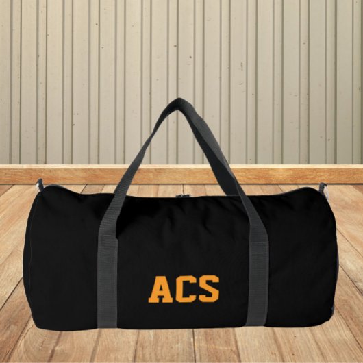 Black and Orange School Colors with Letters Plunjezak