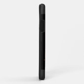 Black and Oranje Futuristic Peace iPhone 11 Hoesje (Achterkant/rechts)