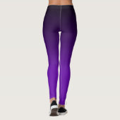 Black and Paars Ombre Pattern Leggings (Achterkant)
