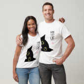 Black and Peach I Love My Cat Sweatshirt (Unisex)