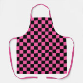 Black and pink checkerboard pattern schort (Voorkant)