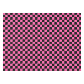 Black and pink checkerboard pattern tafelkleed (Voorkant (Horizontaal))