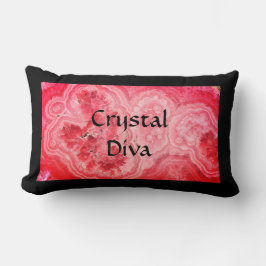 Black and Pink Crystal Diva Kussen