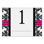 Black and Pink Damask Wedding (Voorkant Horizontaal)