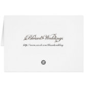 Black and Pink Damask Wedding (Achterkant Horizontaal)