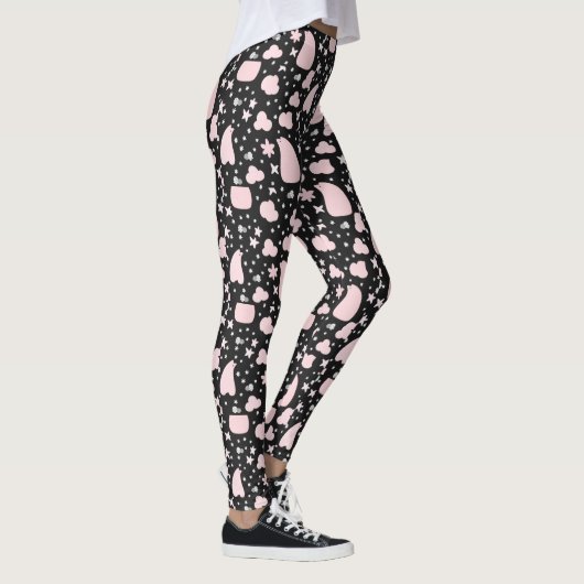 Black and Pink  Design Leggings (Rechts)