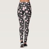 Black and Pink  Design Leggings (Achterkant)