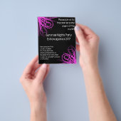 Black and Pink Music, DJ of Dance Event Flyer (Hand)