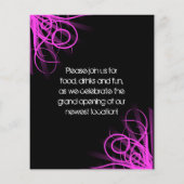 Black and Pink Music, DJ of Dance Event Flyer (Achterkant)