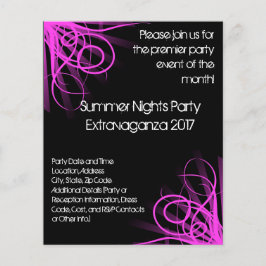 Black and Pink Music, DJ of Dance Event Flyer