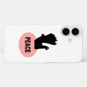 Black and Pink Peace Dove iPhone 5 Hoesje (Achterkant (horizontaal))