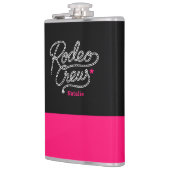 Black and Pink Rodeo Crew Western Bachelorette Heupfles (Links)