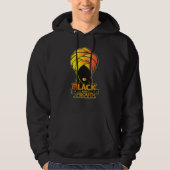 Black and Proud – Afro Queen Art Hoodie (Voorkant)