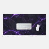Black and Purple Marble Mouse Pad (Keyboard & Muis)