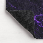 Black and Purple Marble Mouse Pad Muismat (Hoek)