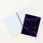 Black and Purple Marble Spiral Notebook Notitieboek (Binnen)