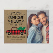 Black and Red Buffalo Pset Truck Briefkaart (Voorkant)