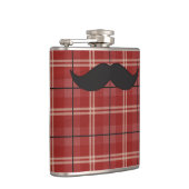 Black and Red Pset Mustache Heupfles (Rechts)