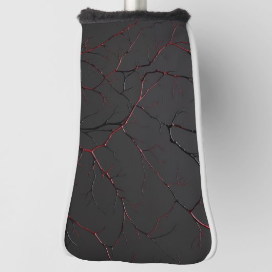 Black and Red Veins Golfheadcover (Draai 90)