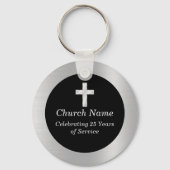 Black and Silver Church Jubileum Party Sleutelhanger (Voorkant)