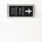 Black and Silver Church Jubileum Party Spandoek (Insitu)