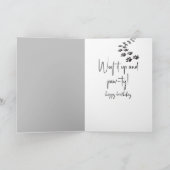 Black and Silver Dog Birthday Humor Kaart (Binnen)