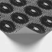Black and Silver Graduation Cadeaupapier (Hoek)