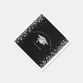 Black and Silver Graduation Servet (Hoek)