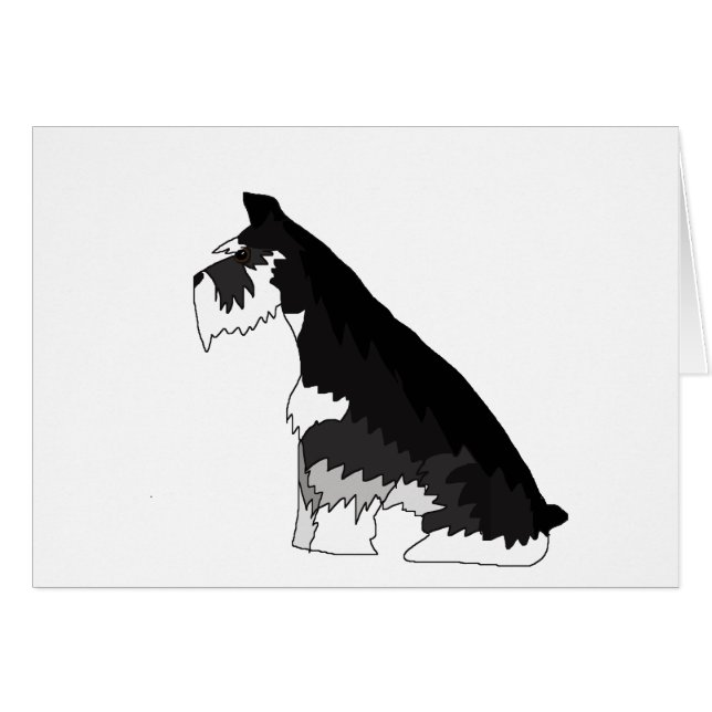 Black and Silver Schnauzer (Voorkant Horizontaal)