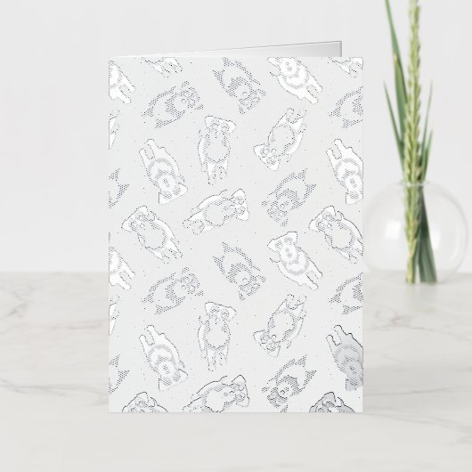 Black and Silver Schnauzers Hartelijk dank Folie Feestdagenkaart (Voorkant)