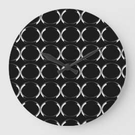 Black and Silver X and O throw pillow Grote Klok