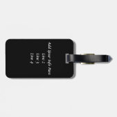 Black and Tan Cavalier King Charles Spaniel Dog Bagagelabel (Achterkant horizontaal)