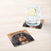 Black and Tan Cavalier King Charles Spaniel Dog Kartonnen Onderzetters (Insitu)