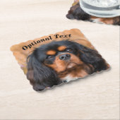 Black and Tan Cavalier King Charles Spaniel Dog Kartonnen Onderzetters (Gebogen)