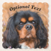 Black and Tan Cavalier King Charles Spaniel Dog Kartonnen Onderzetters (Voorkant)