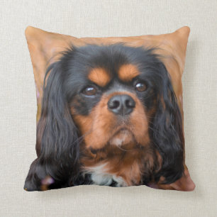 Black and Tan Cavalier King Charles Spaniel Dog Kussen