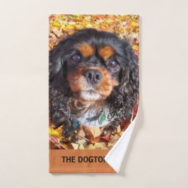 Black and Tan Cavalier King Charles Spaniel Handdoek