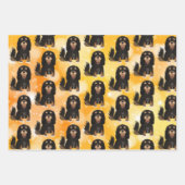 Black and Tan Cavalier King Charles Spaniel   Inpakpapier Vel (Voorkant 3)