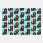 Black and Tan Cavalier King Charles Spaniel   Inpakpapier Vel (Voorkant)