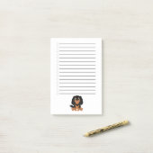 Black and Tan Cavalier King Charles Spaniel Post-it® Notes (Op bureau)