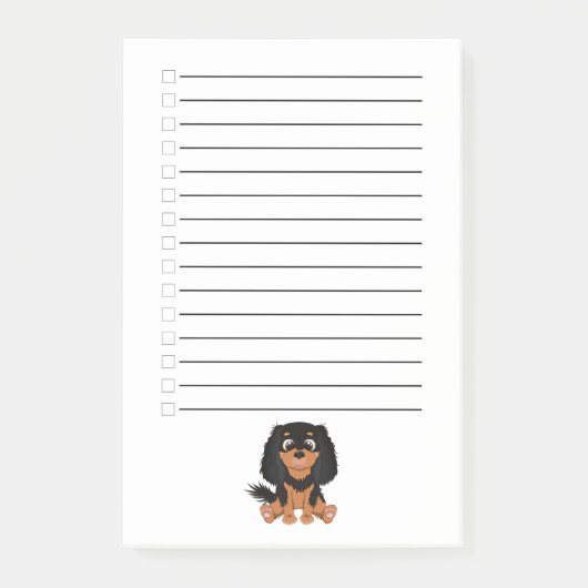 Black and Tan Cavalier King Charles Spaniel Post-it® Notes (Voorkant)