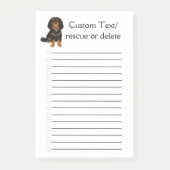 Black and Tan Cavalier King Charles Spaniel  Post-it® Notes (Voorkant)