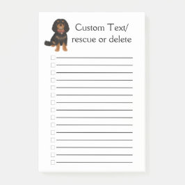 Black and Tan Cavalier King Charles Spaniel  Post-it® Notes