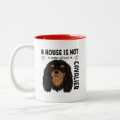 Black and Tan Cavalier King Charles Spaniel Tweekleurige Koffiemok (Links)