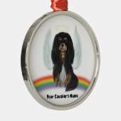 Black and Tan Cavalier Pet Loss Ornament (Rechts)