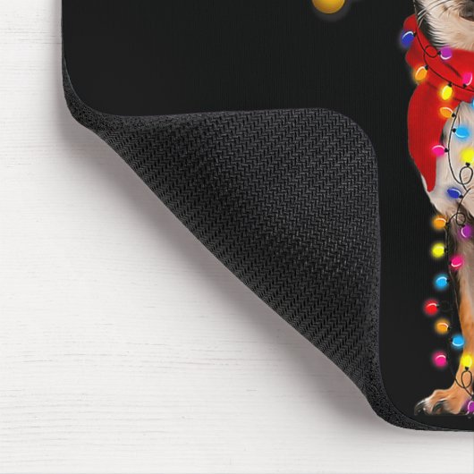 Black And Tan Chihuahua Gorgeous Reindeer Christma Muismat (Hoek)