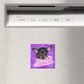 Black and Tan Chihuahua Puppy Magneet (Insitu (Vaatwasser))